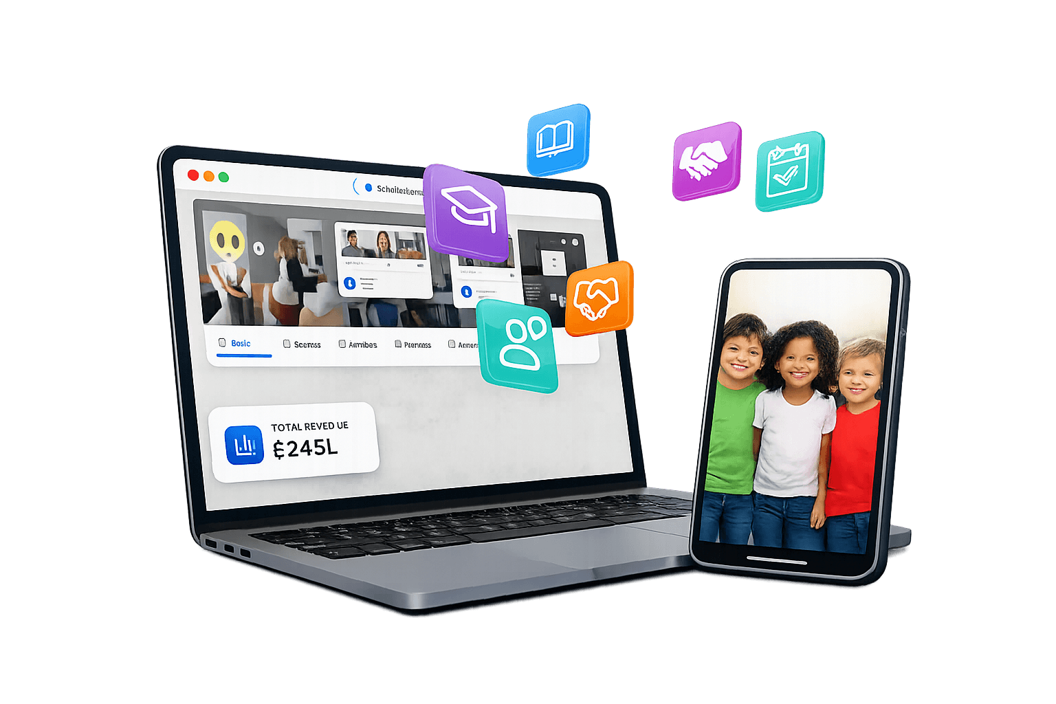 School ERP Dashboard Overview